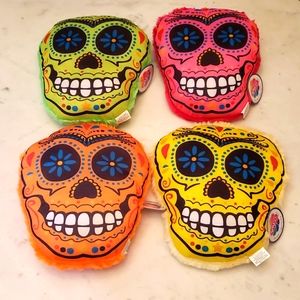 Set of 4 Sugar Skull Pillows